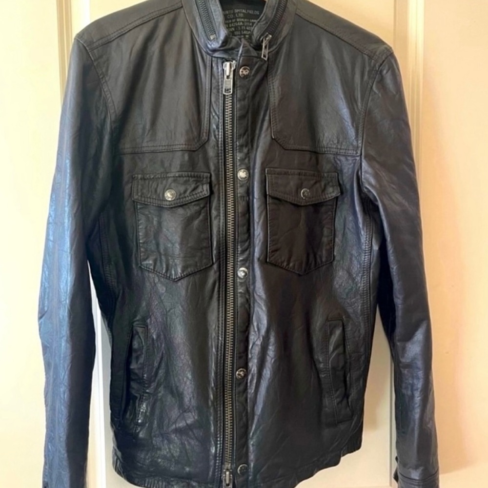 All Saints Black Leather Jacket